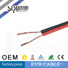 SIPU factory price red and black 2 core flat speaker cable RVB cable